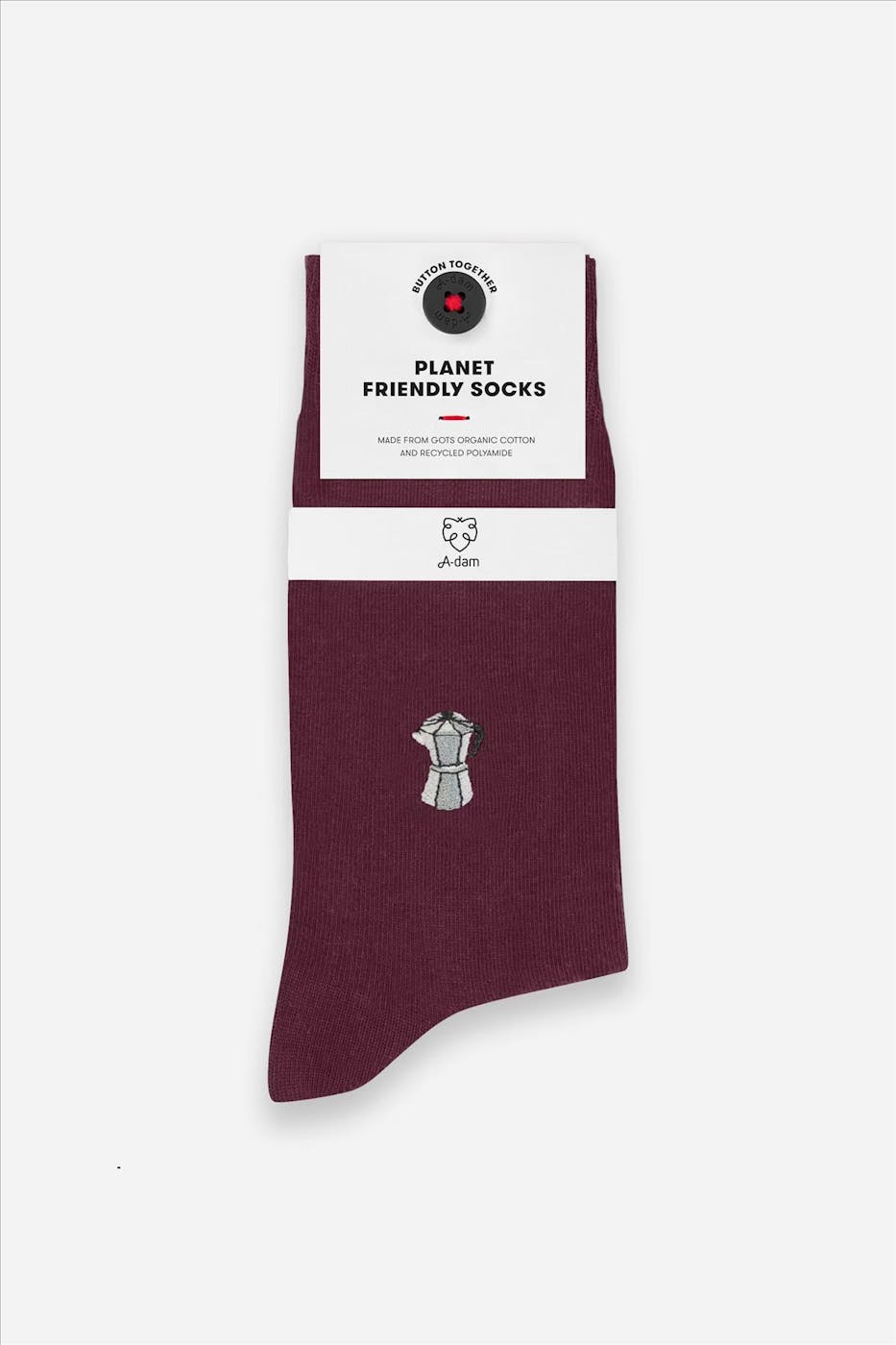 A'dam - Bordeaux Percolator sokken, maat: 41-46