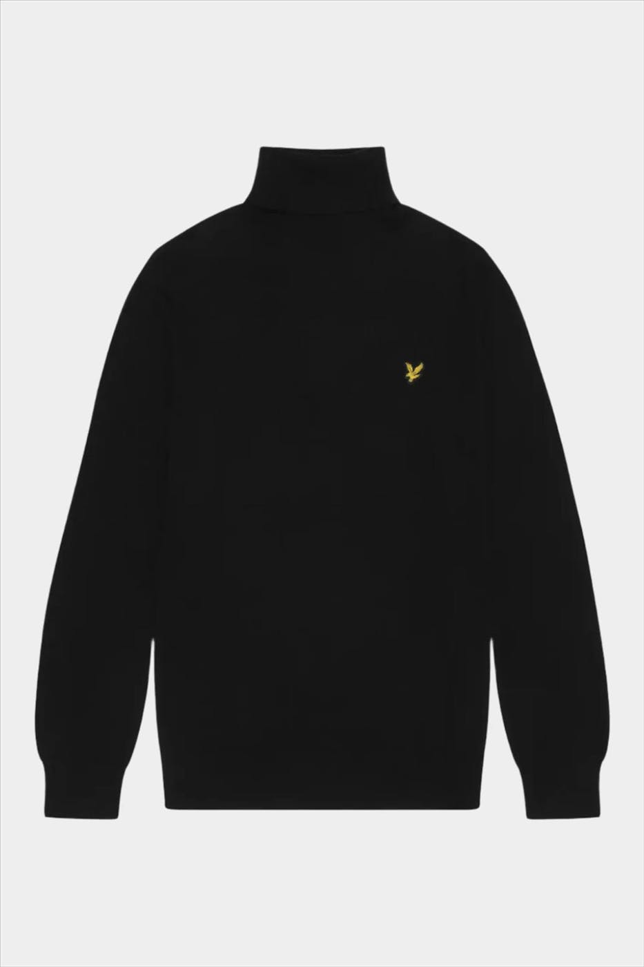 Lyle & Scott - Zwarte Turtleneck trui
