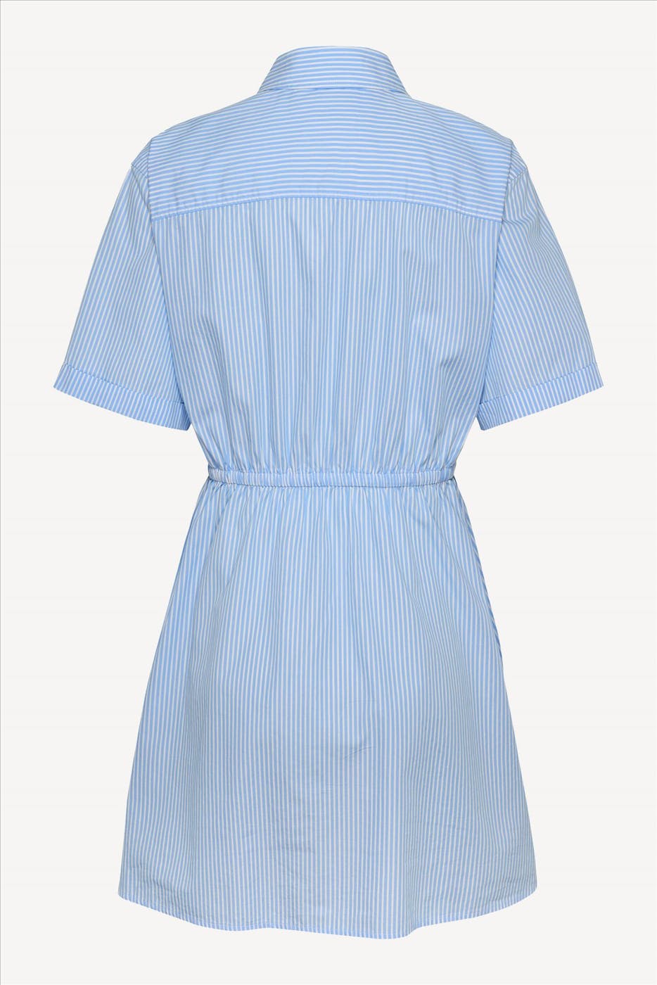 Tommy Jeans - Lichtblauw-Witte Mini Stripe jurk