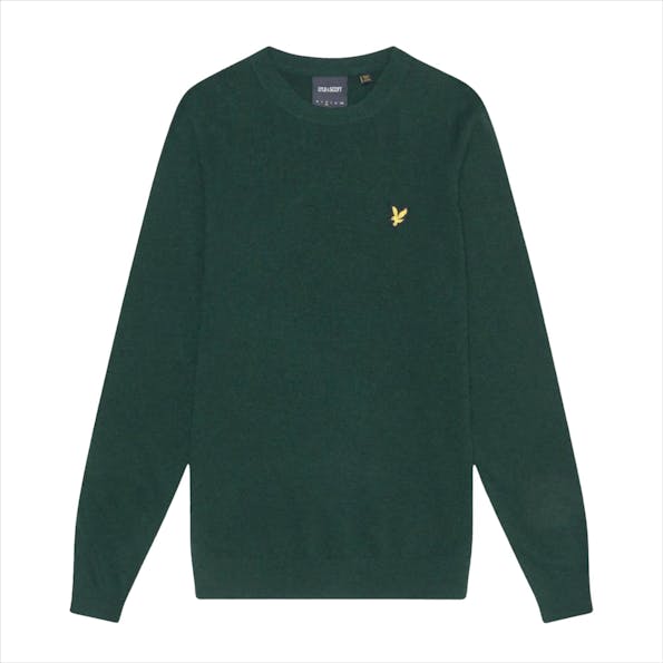 Lyle & Scott - Donkergroene Lambswool Blend trui