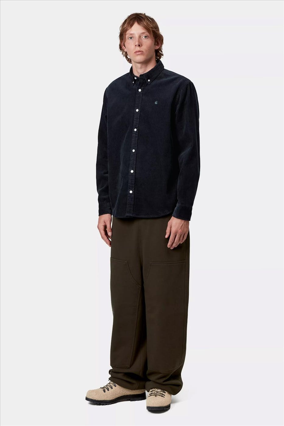 Carhartt WIP - Donkerblauw Madison Cord hemd