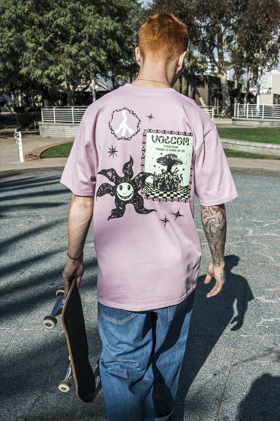 Volcom - Paarse Filip Rygalski T-shirt