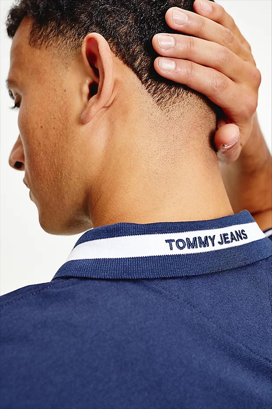 Tommy Jeans - Donkerblauwe strech polo
