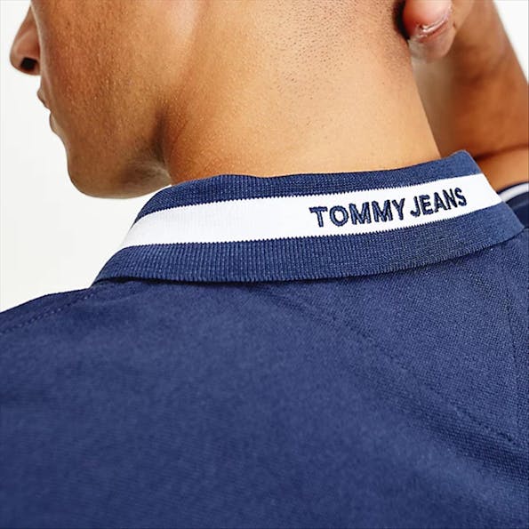 Tommy Jeans - Donkerblauwe strech polo