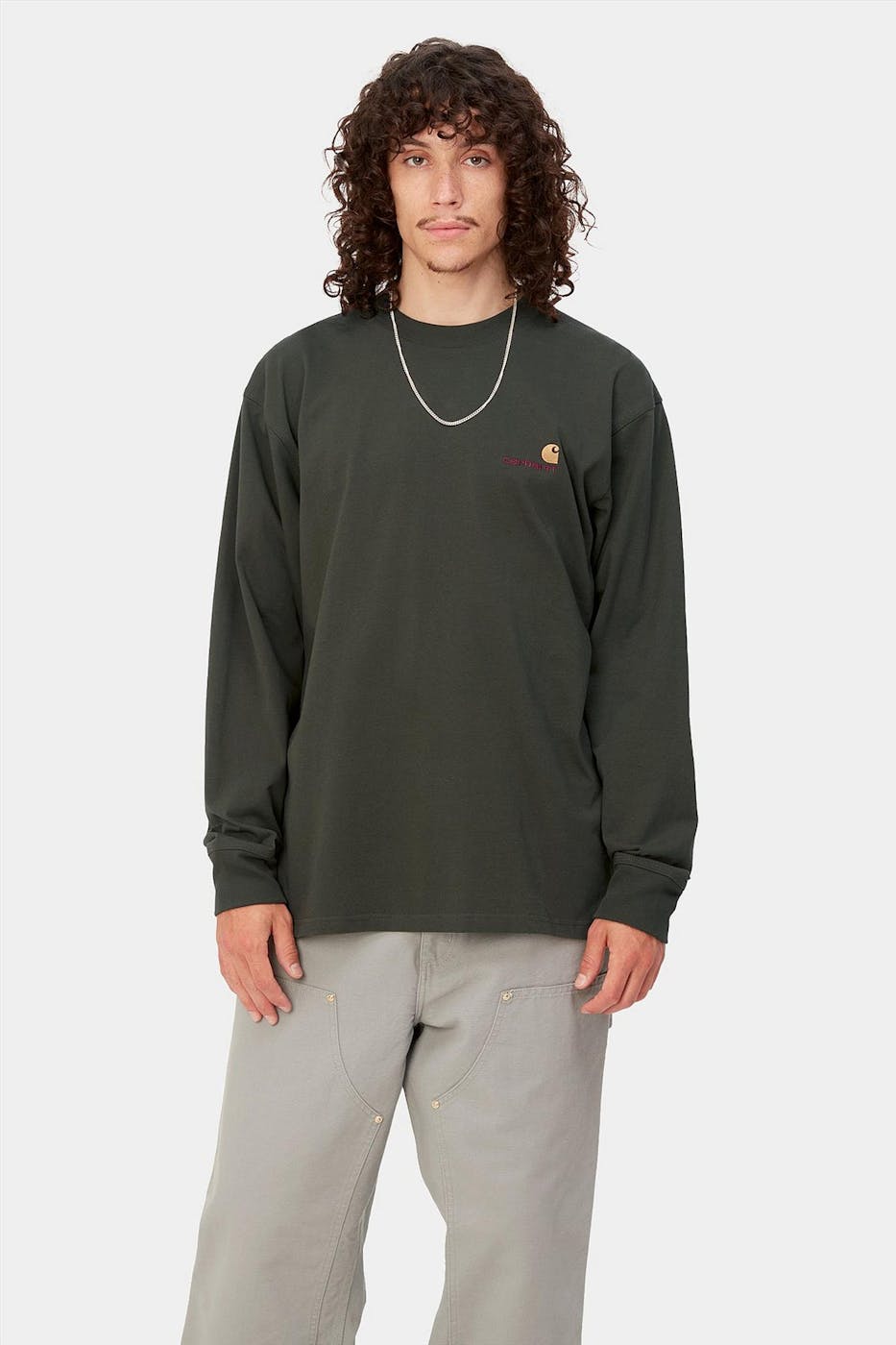 Carhartt WIP - Kaki American Script T-shirt