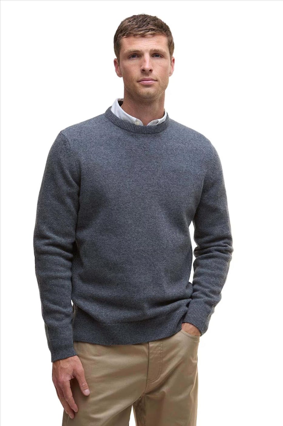 Barbour - Grijze Holden trui