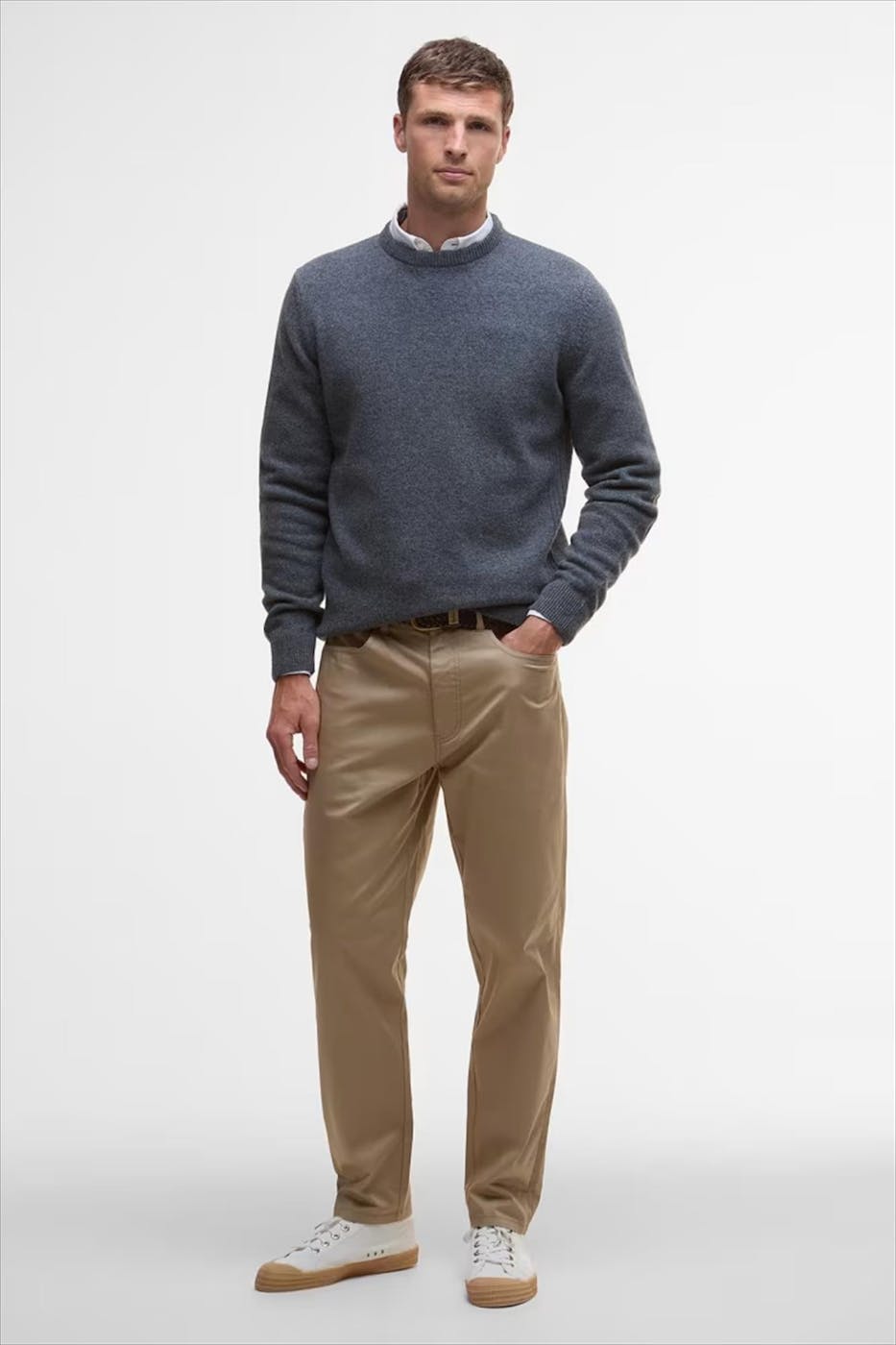 Barbour - Grijze Holden trui