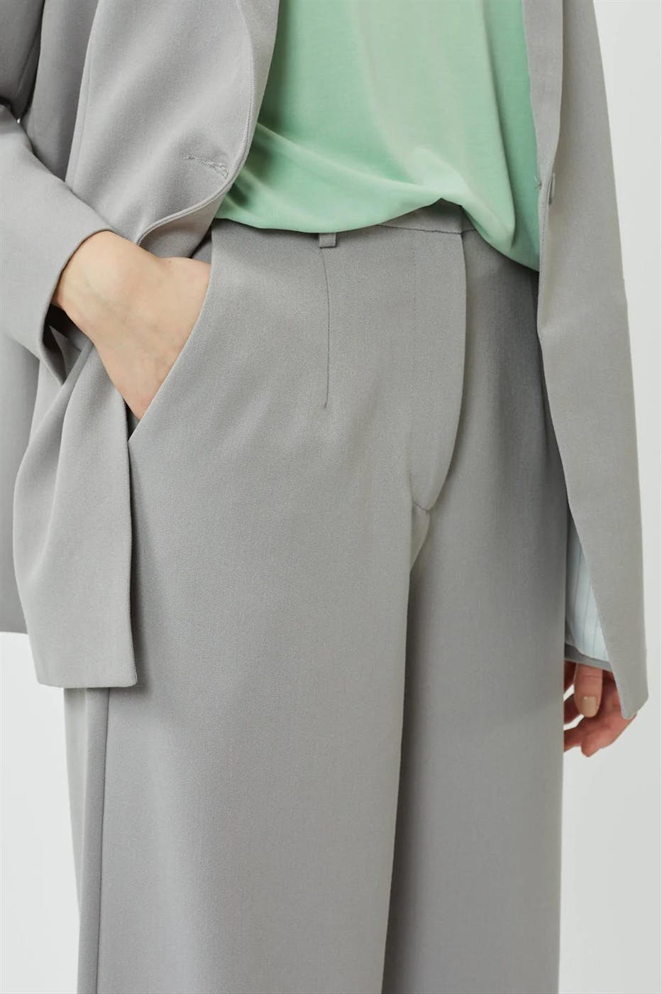 Minimum - Grijze Lessa 2.0 broek