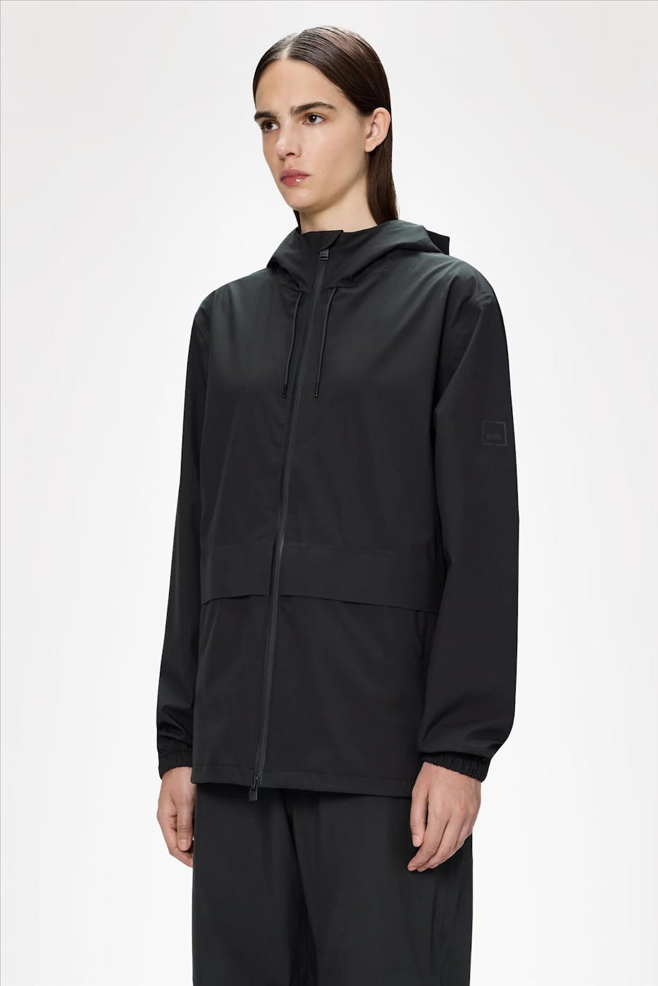 RAINS - Zwarte Suva Hardshell Pocket jas