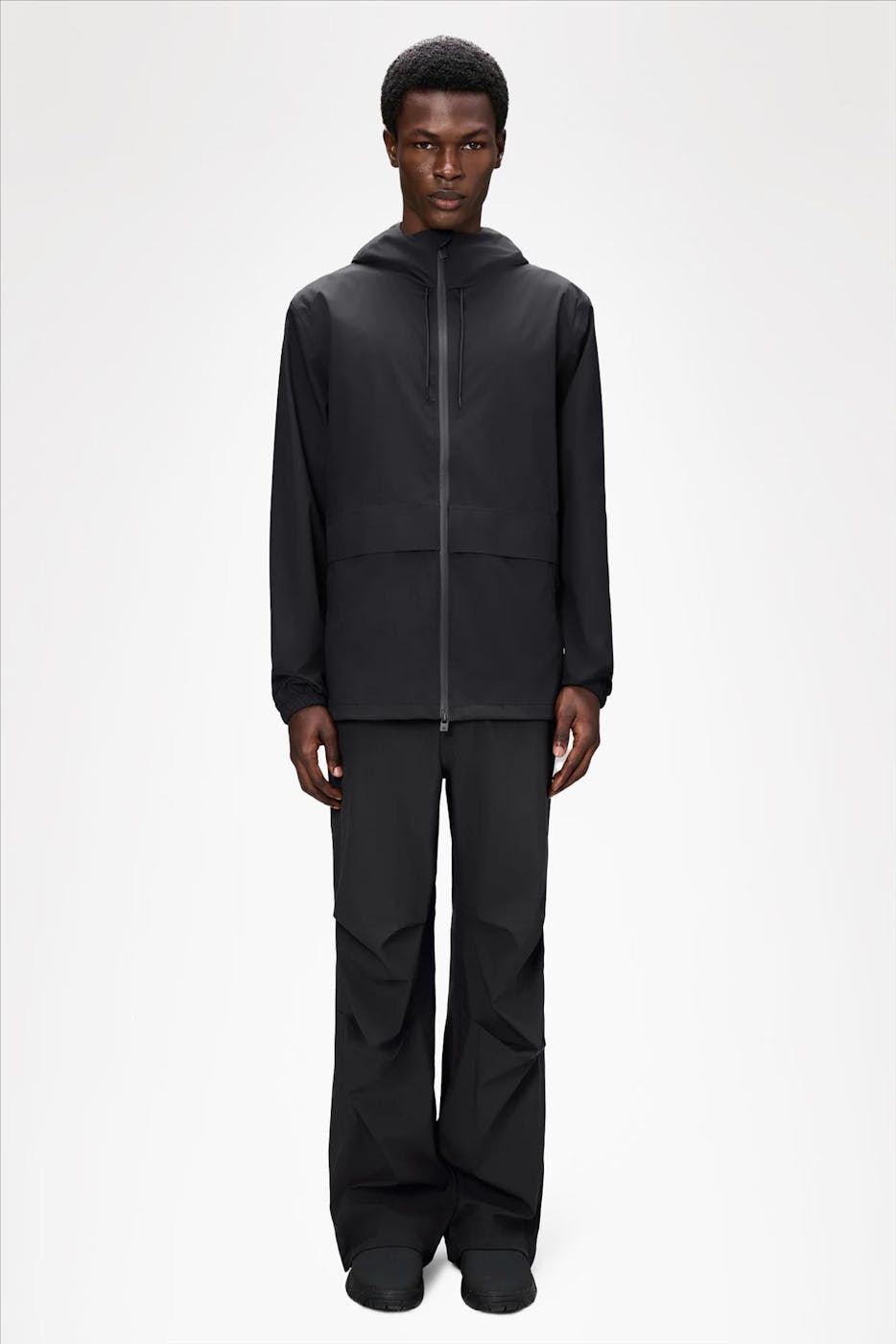 RAINS - Zwarte Suva Hardshell Pocket jas