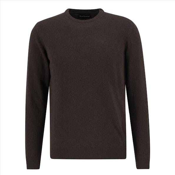 Barbour - Donkerbruine Essential trui