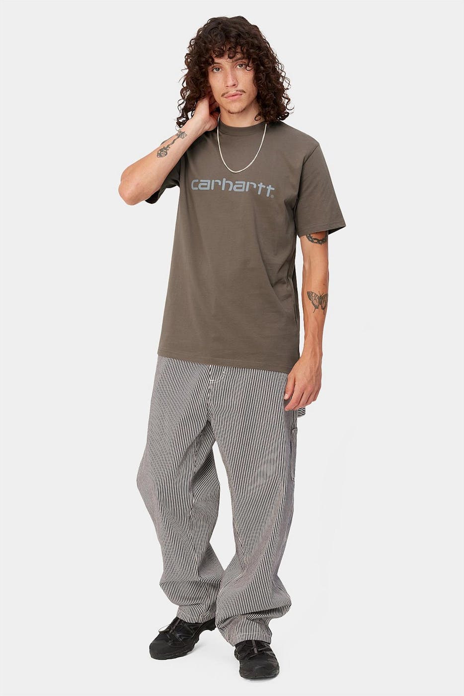 Carhartt WIP - Taupe Script T-shirt