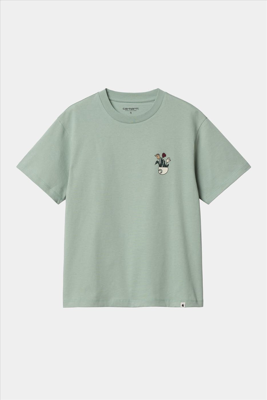 Carhartt WIP - Lichtgroene Planter T-shirt