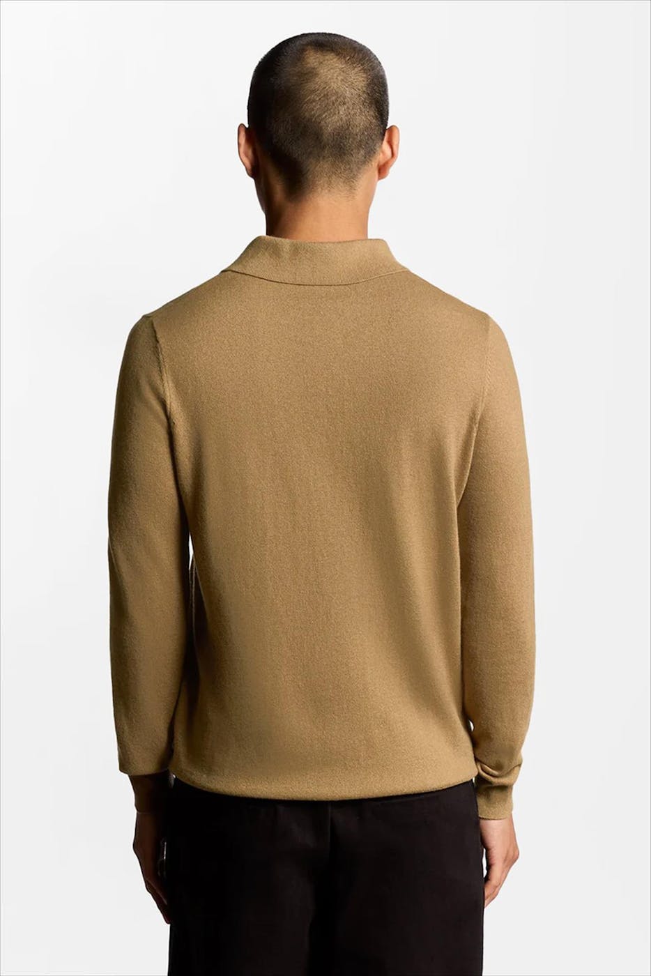 Lyle & Scott - Camel Long Sleeve polotrui