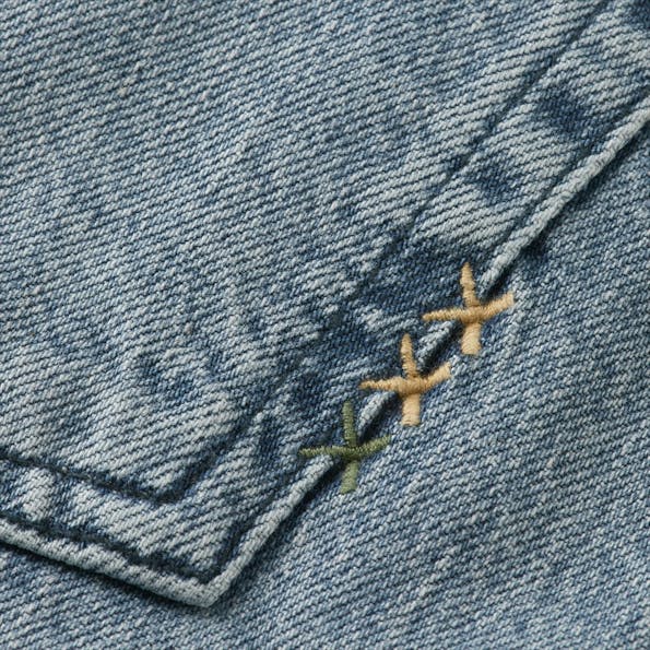 Scotch & Soda - Grijsblauwe The Buzz boyfriend jeans