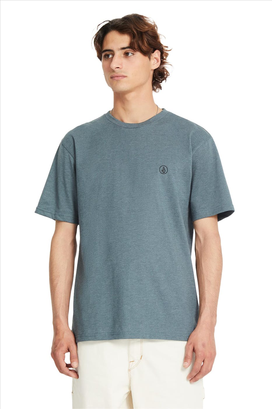 Volcom - Donkergroene Circle Blanks T-shirt