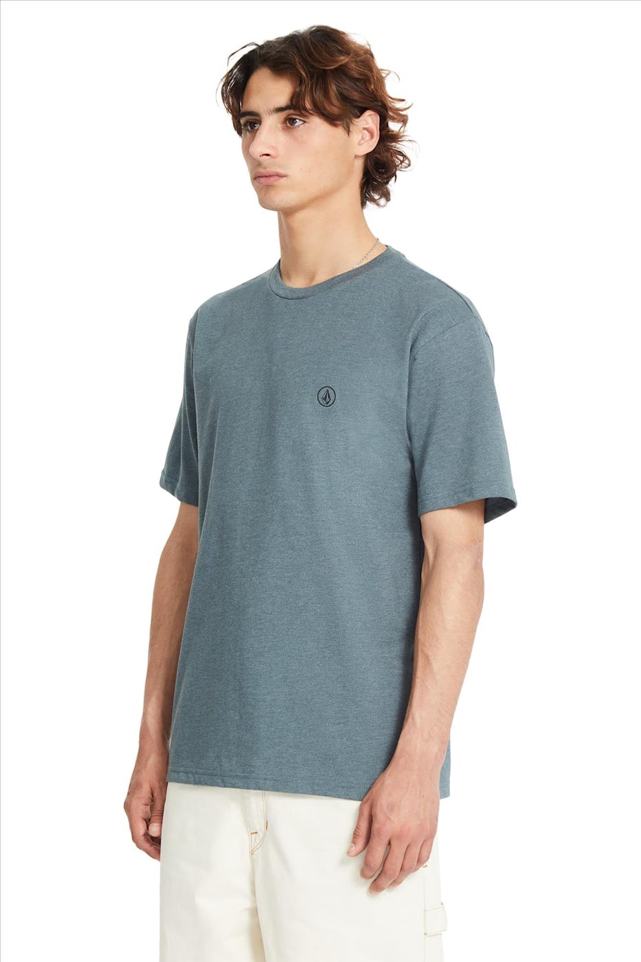 Volcom - Donkergroene Circle Blanks T-shirt