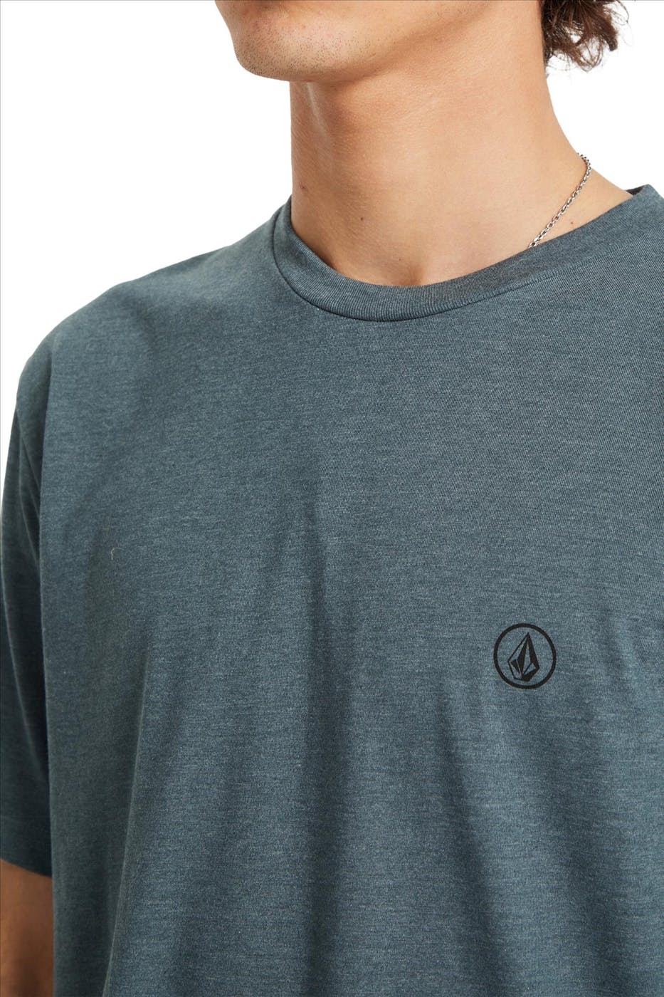 Volcom - Donkergroene Circle Blanks T-shirt