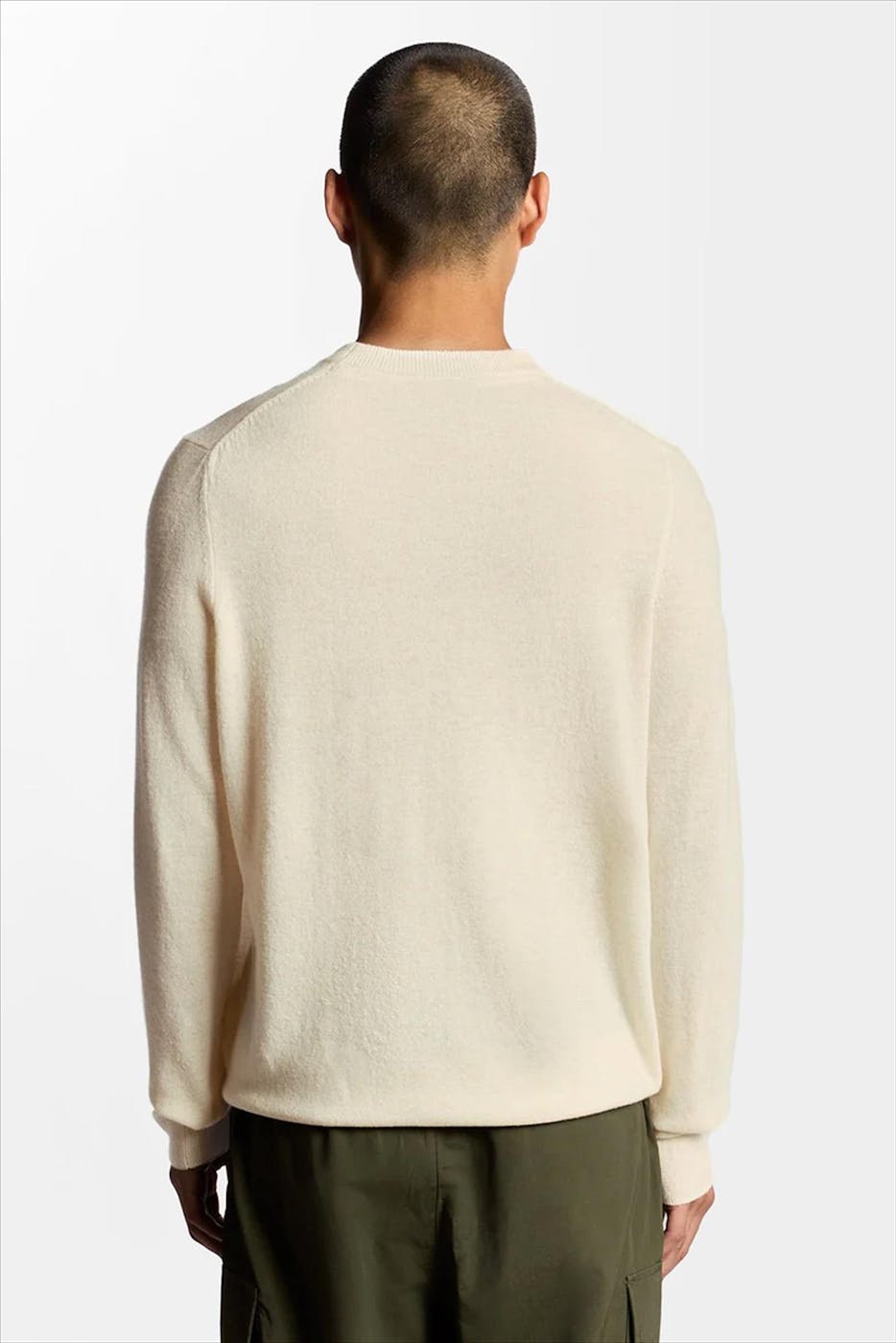 Lyle & Scott - Ecru Blend trui