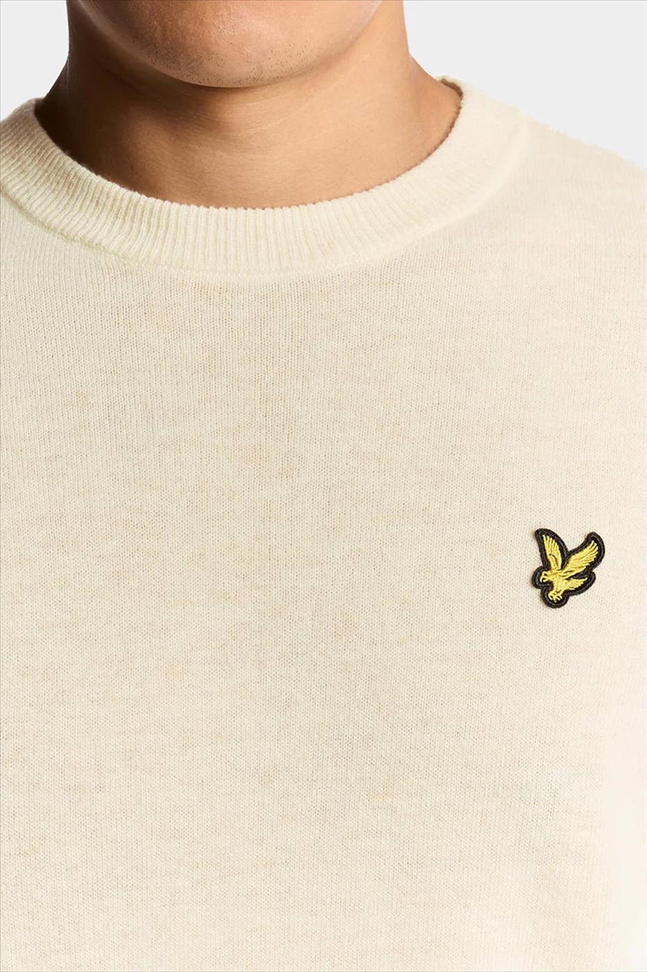 Lyle & Scott - Ecru Blend trui