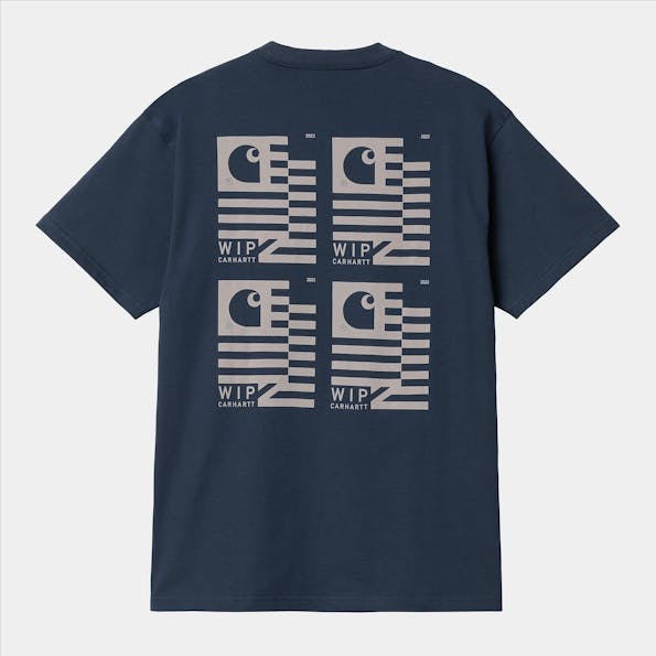 Carhartt WIP - Donkerblauwe Stamp State T-shirt