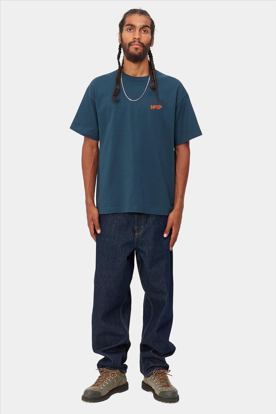 Carhartt WIP - Donkerblauw Assemble T-shirt