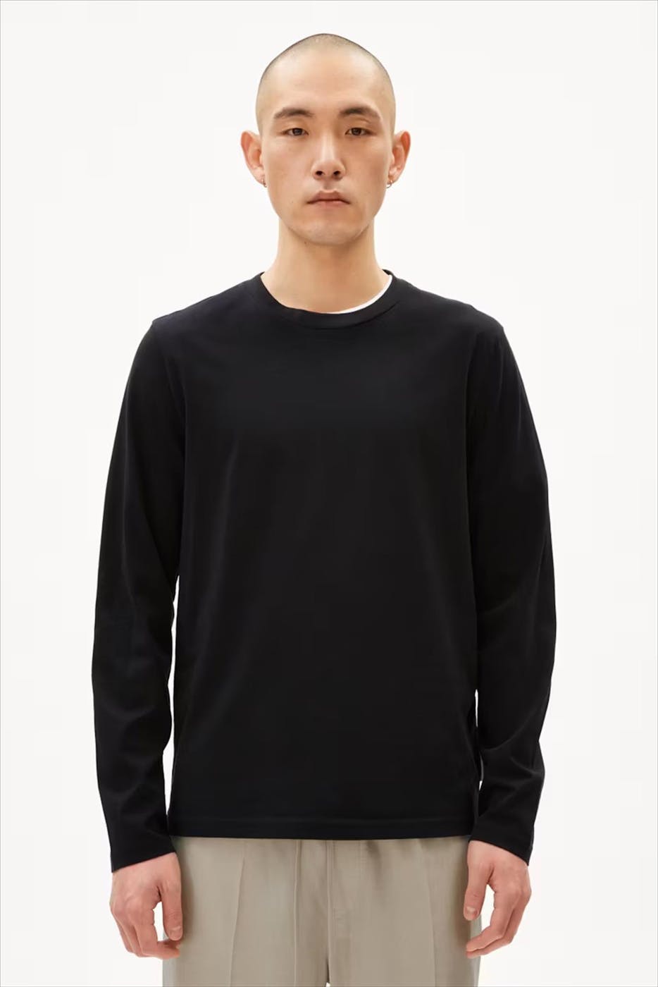 Armed Angels - Zwarte Jaames longsleeve
