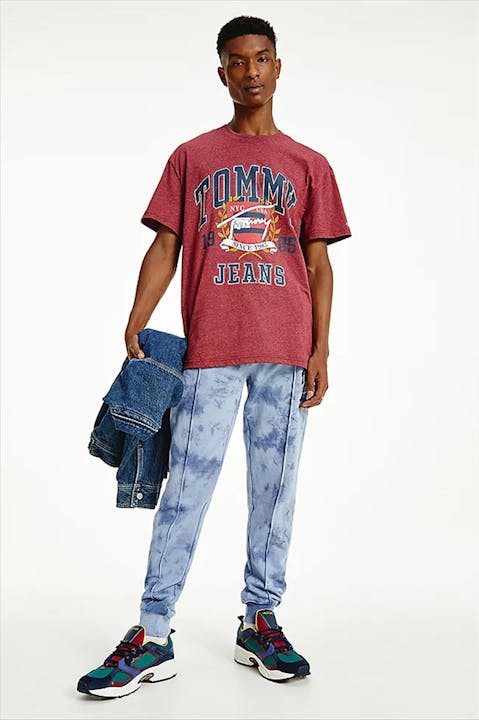 Tommy Jeans - Bordeaux TJM Vintage Washed College T-shirt