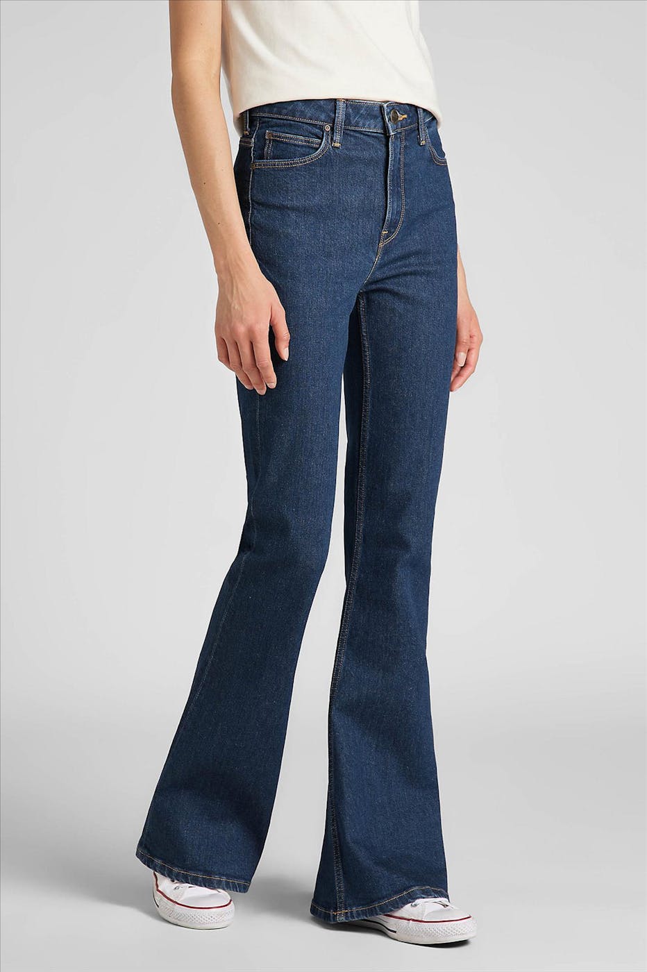 Lee - Donkerblauwe Breese Flare jeans