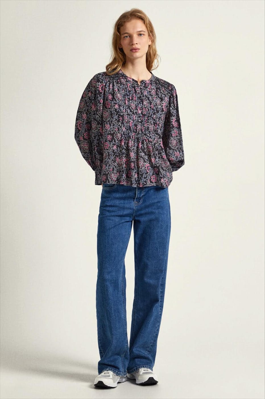 Pepe Jeans London - Zwarte Dottie blouse