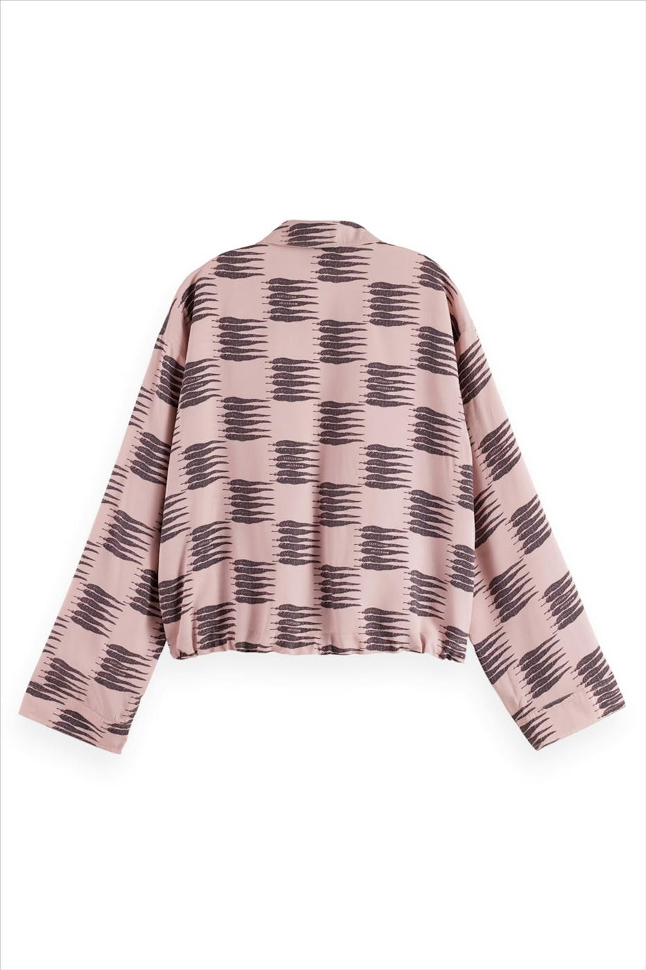 Scotch & Soda - Lichtroze Printed Utility blouse