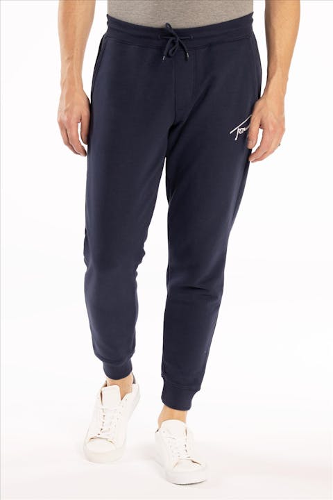 Tommy Jeans - Donkerblauwe Signature sweatpant