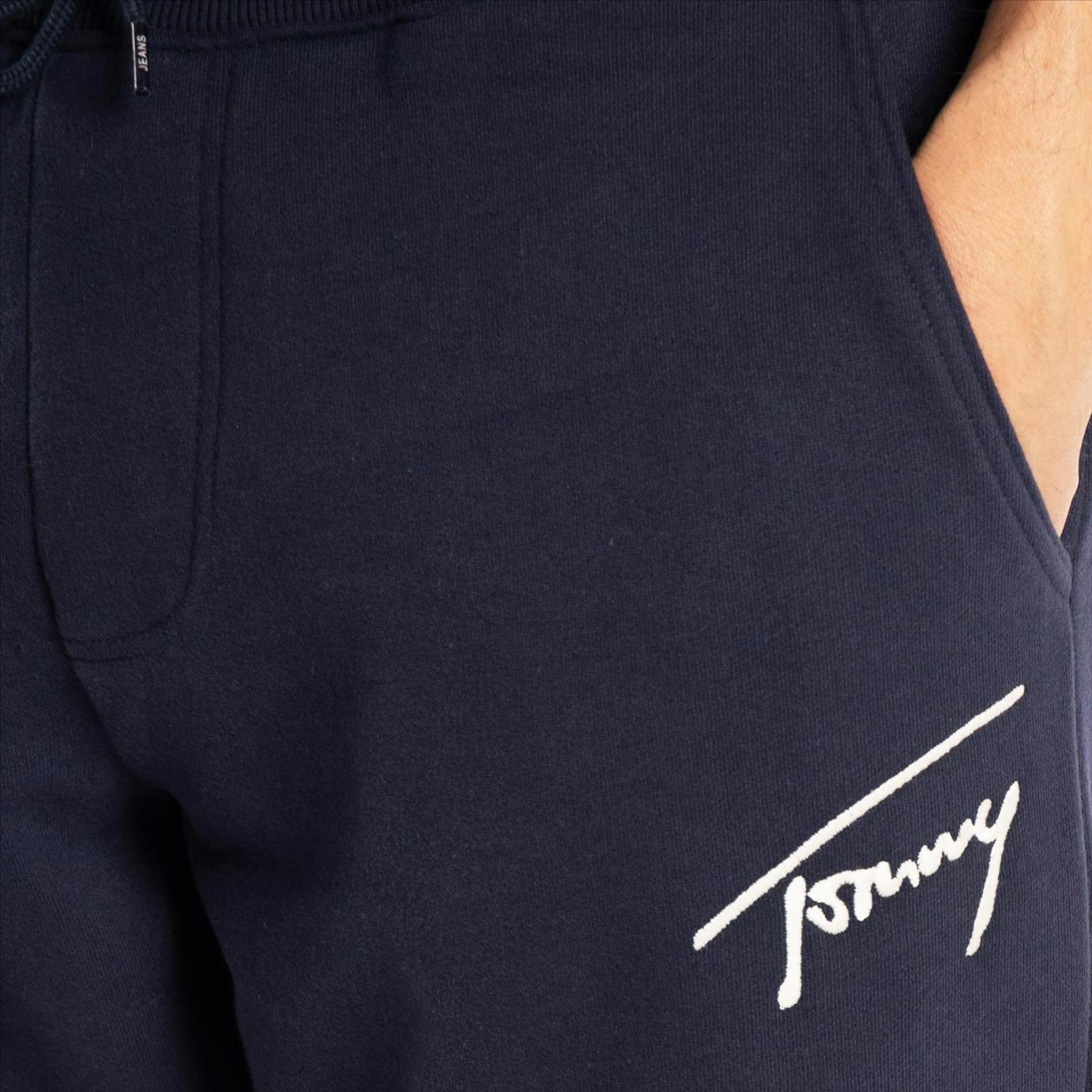 Tommy Jeans - Donkerblauwe Signature sweatpant