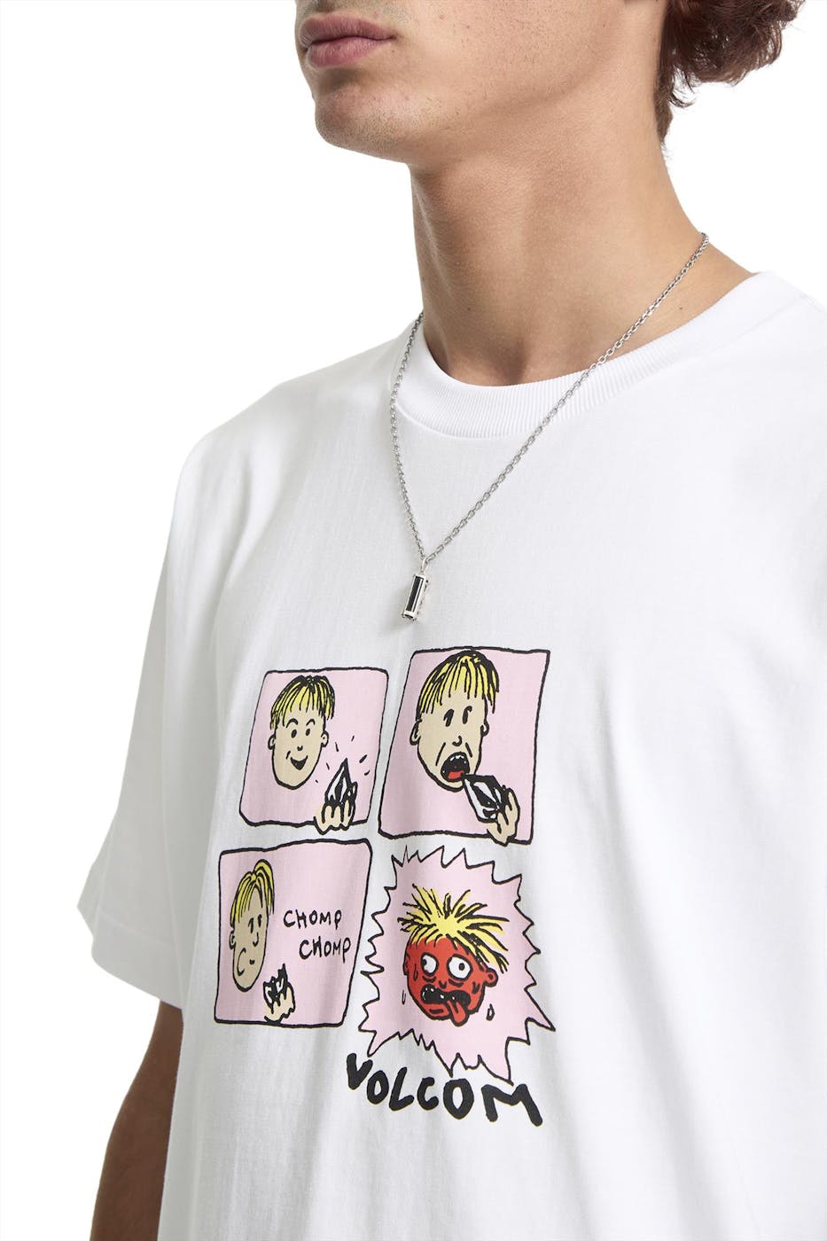 Volcom - Witte Chomp Chomp T-shirt