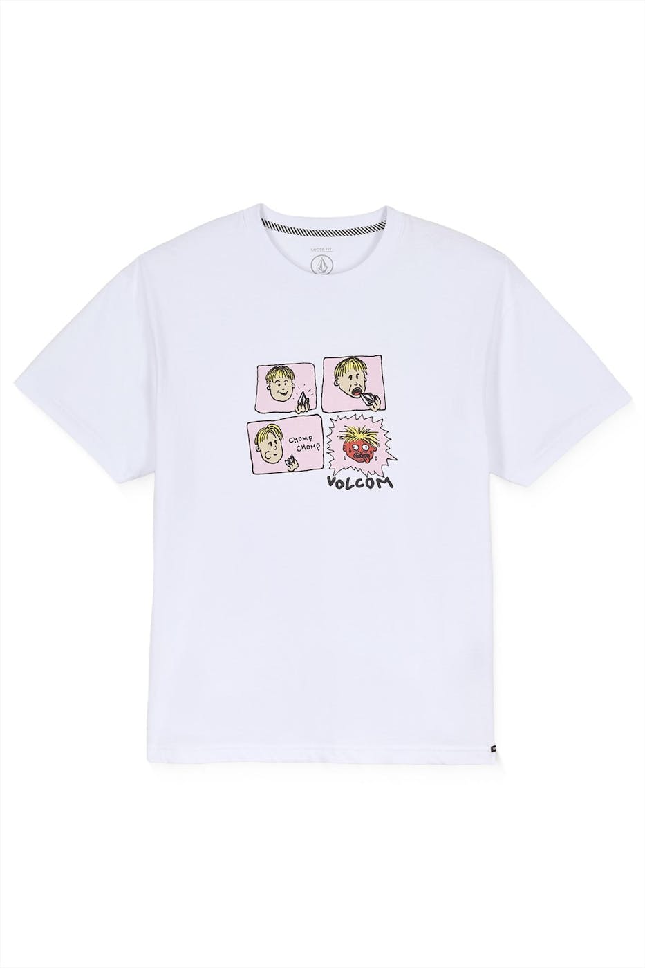 Volcom - Witte Chomp Chomp T-shirt