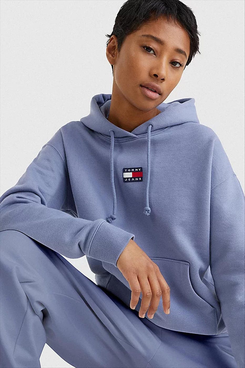 Tommy Jeans - Lichtpaarse TJW Tommy Center Badge hoodie