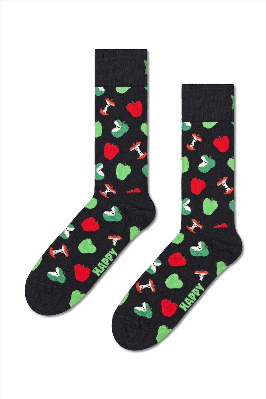 Happy Socks - Zwarte Apple sokken, maat: 36-40
