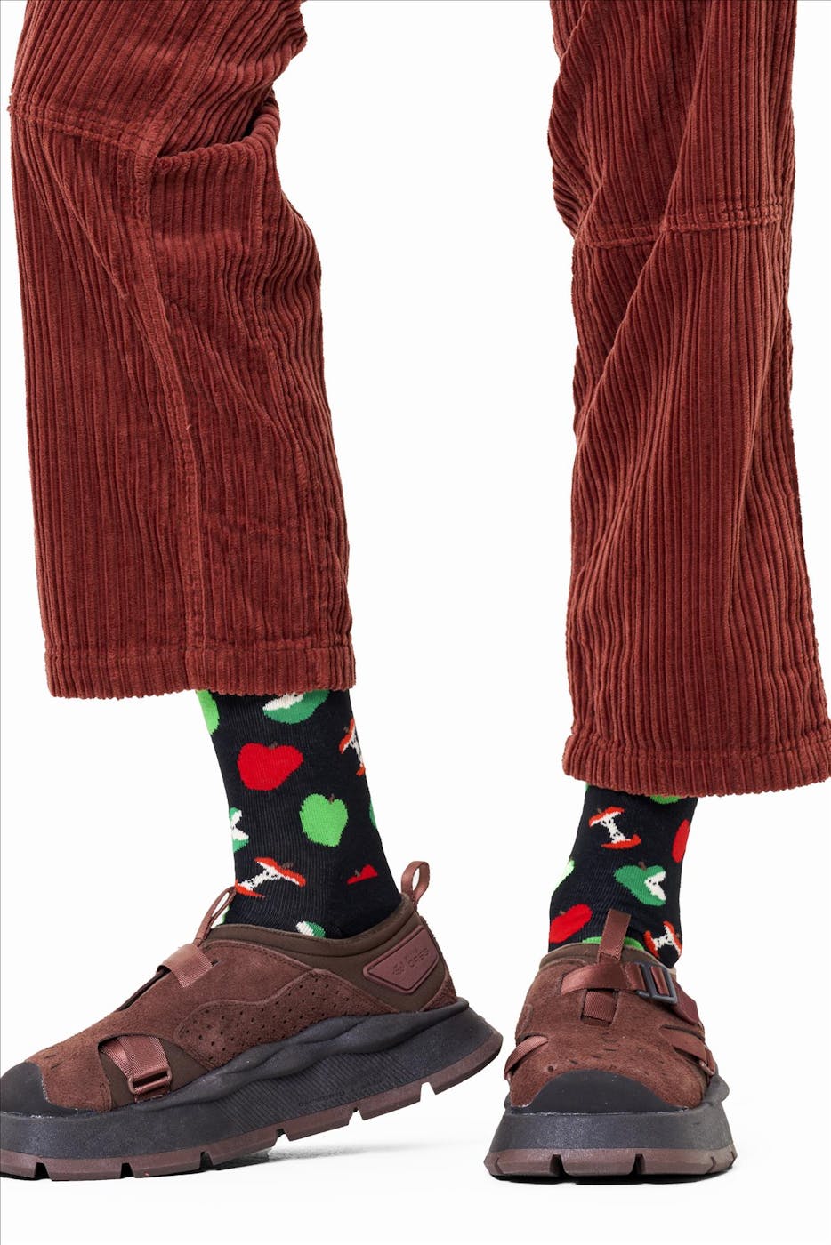 Happy Socks - Zwarte Apple sokken, maat: 36-40