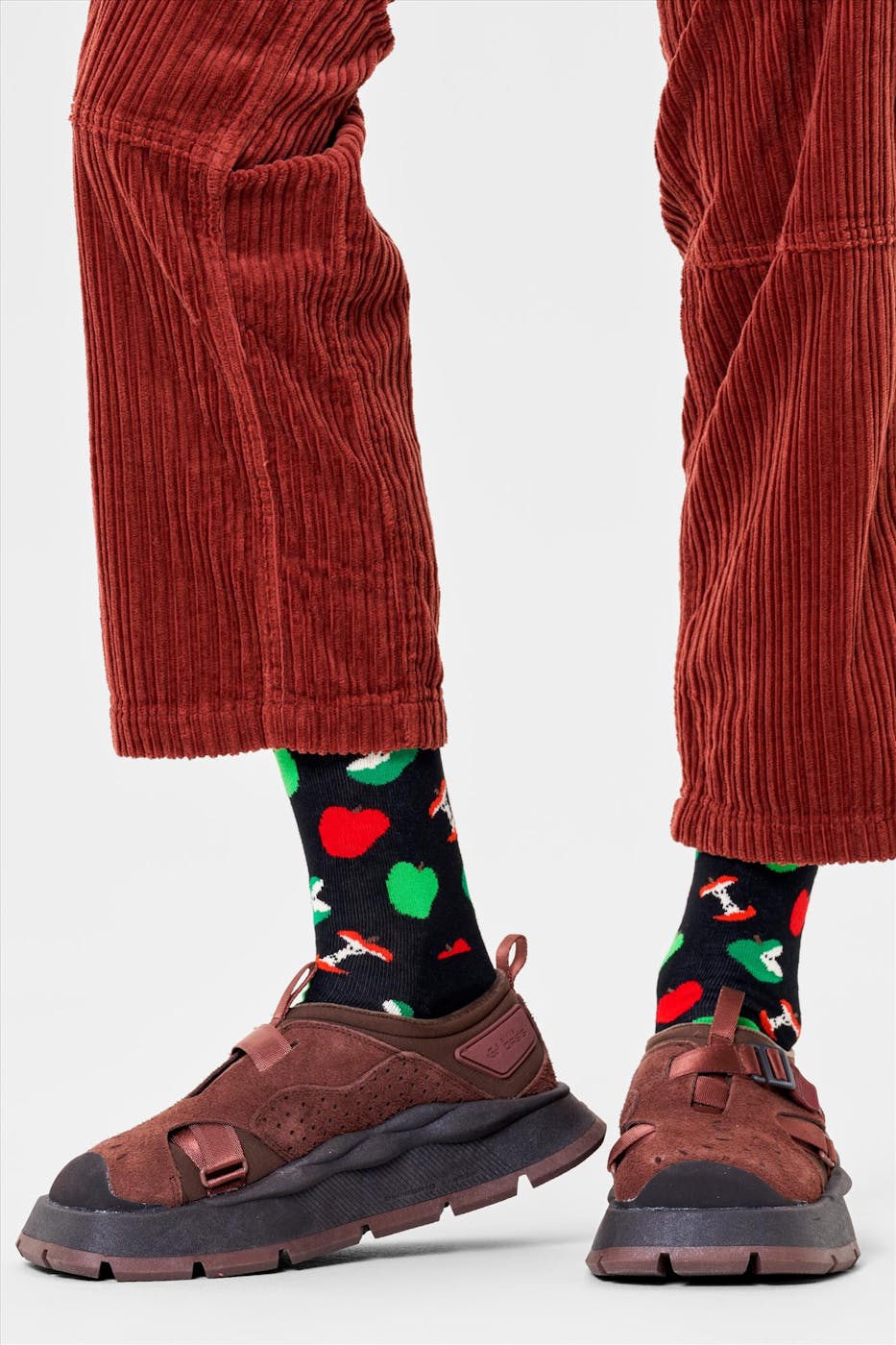 Happy Socks - Zwarte Apple sokken, maat: 36-40