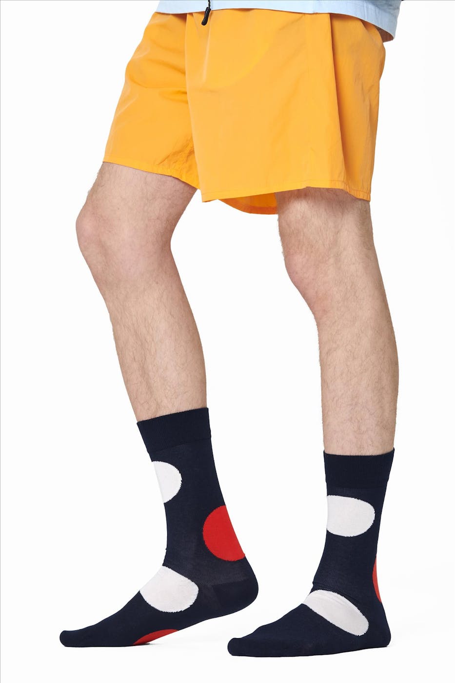 Happy Socks - Donkerblauwe Jumbo Dot sokken, maat: 41-46