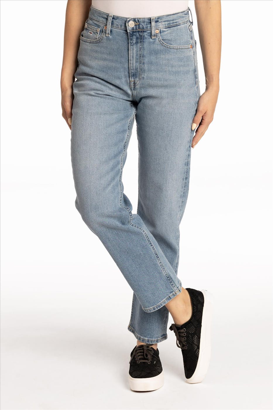 Tommy Jeans - Blauwe Harper Straight jeans