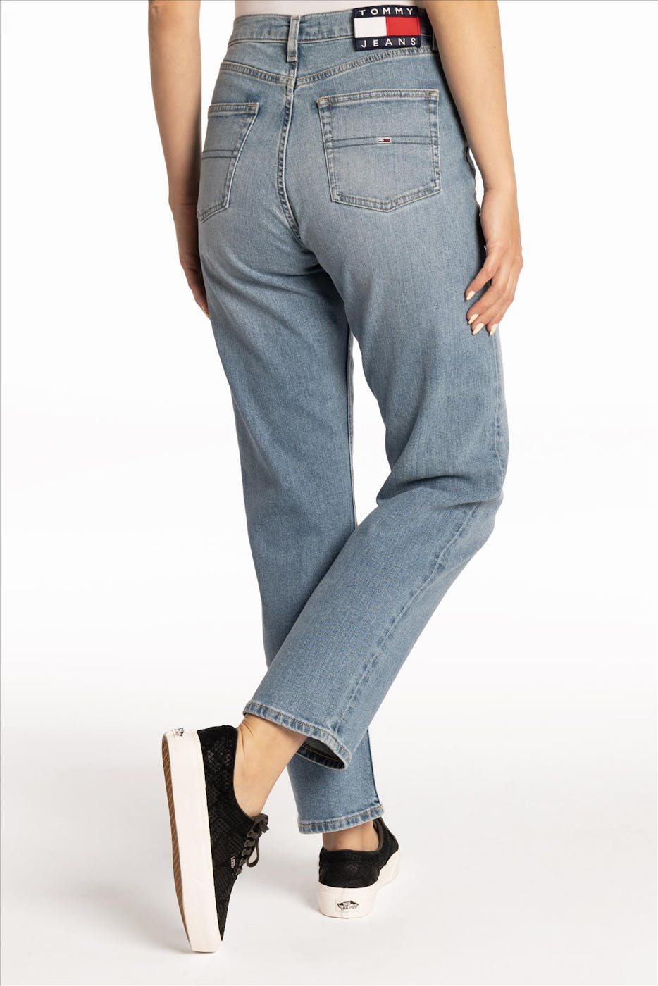 Tommy Jeans - Blauwe Harper Straight jeans