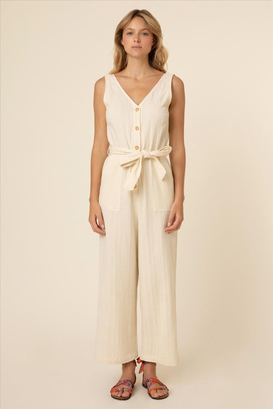 FRNCH - Beige Laurena jumpsuit