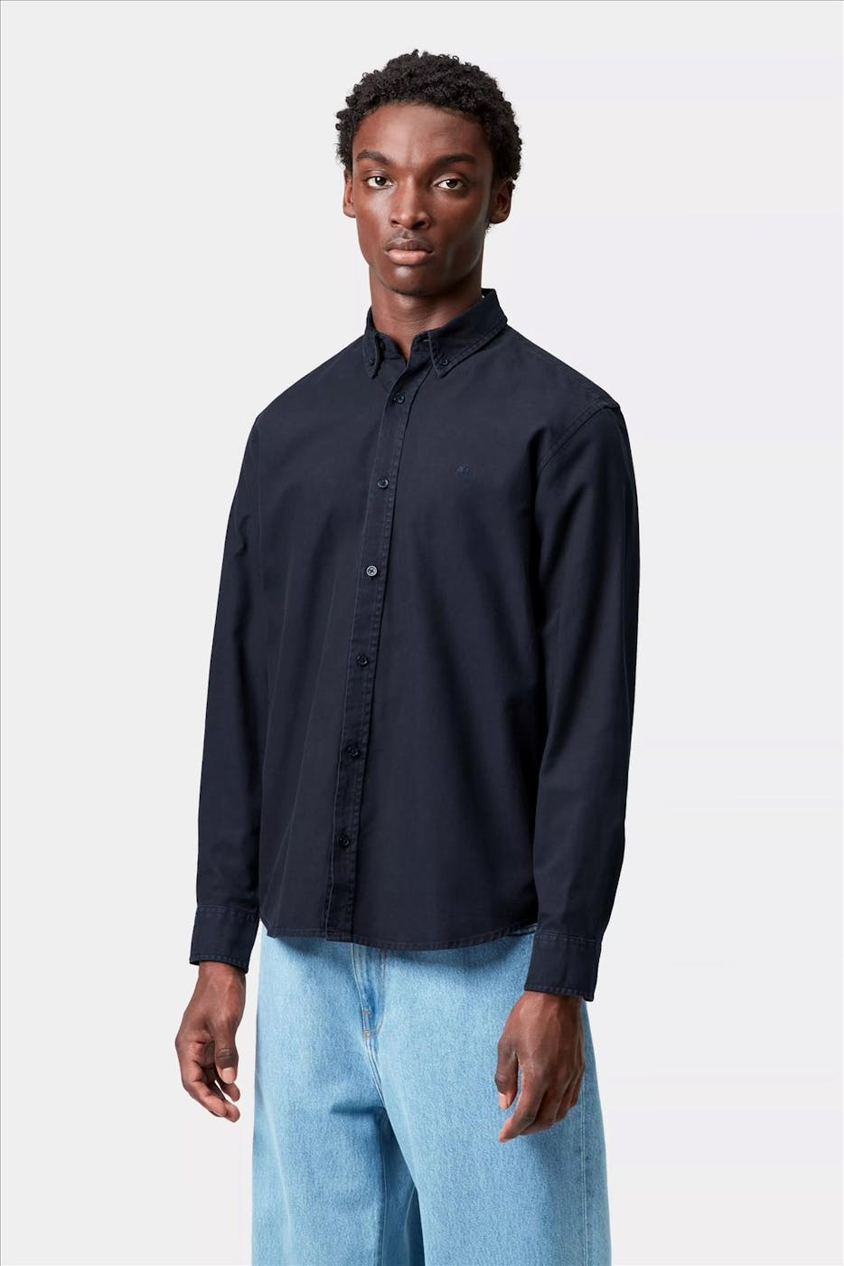Carhartt WIP - Donkerblauw Bolton hemd