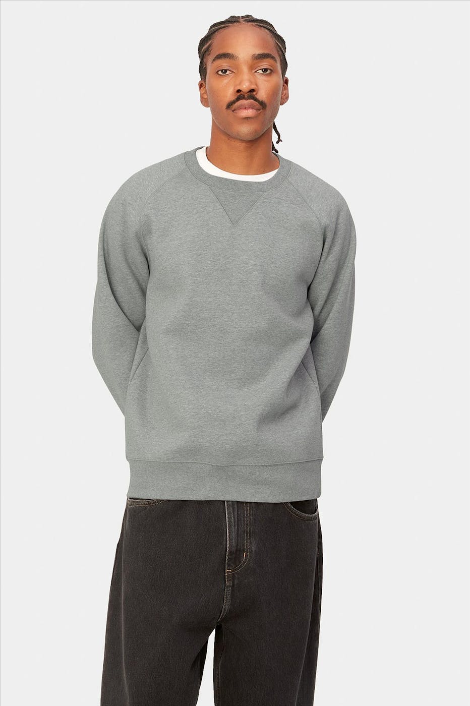 Carhartt WIP - Grijze Chase sweater