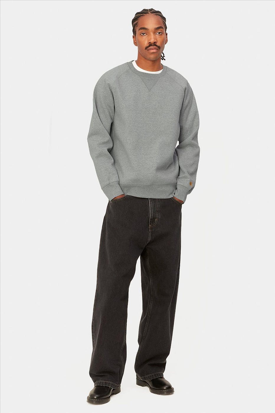 Carhartt WIP - Grijze Chase sweater