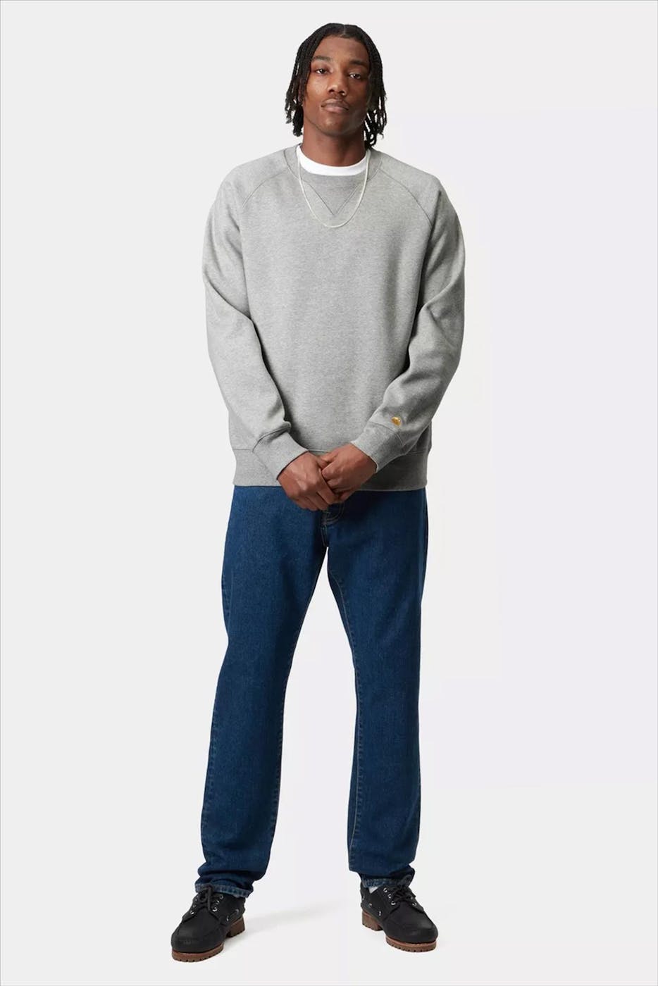 Carhartt WIP - Grijze Chase sweater