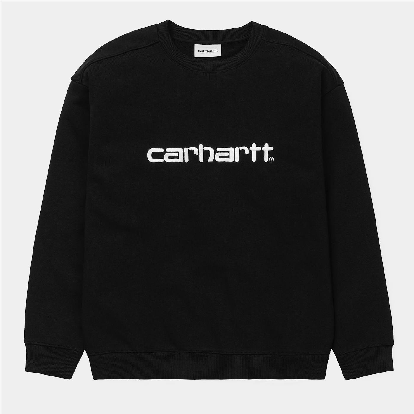 Carhartt WIP - Zwarte Carhartt-Logo sweater