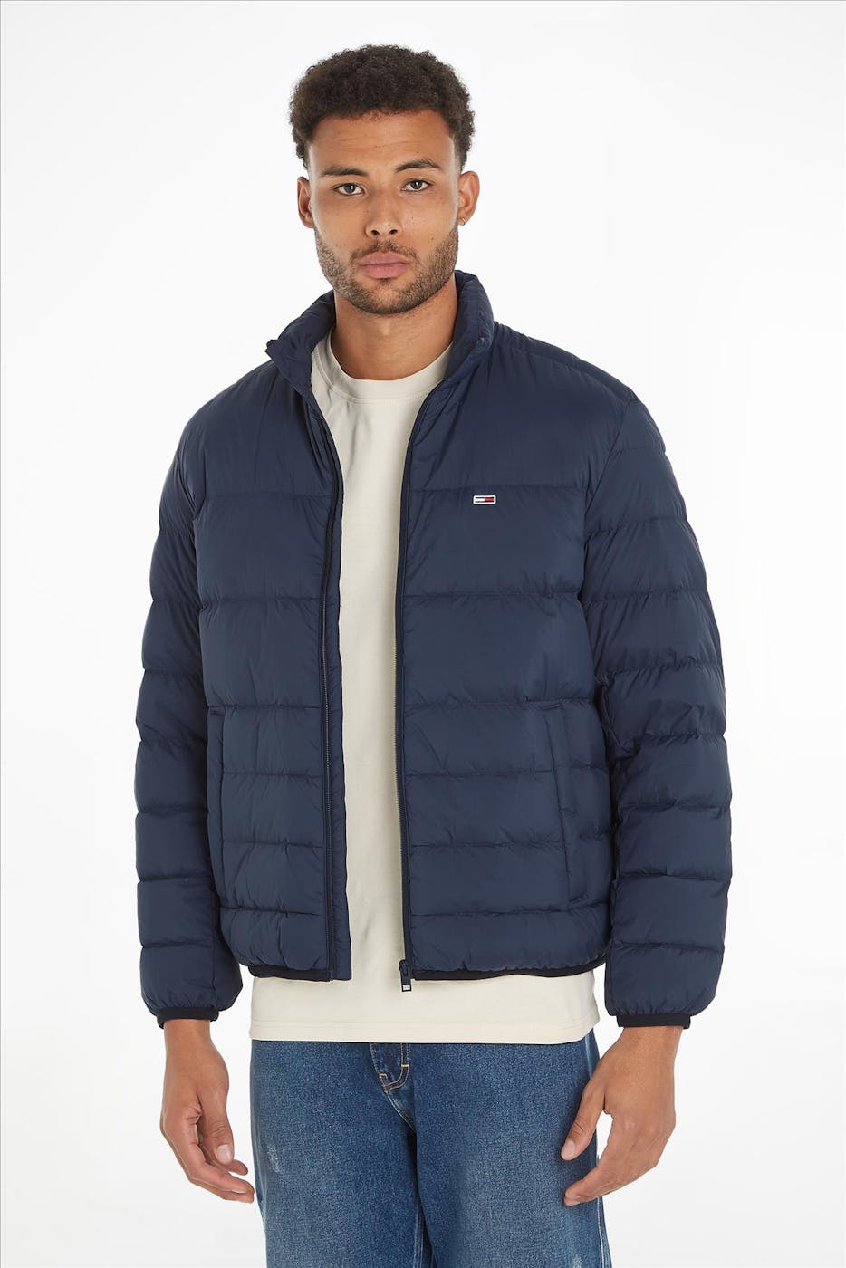 Tommy Jeans - Donkerblauwe Light Down jas