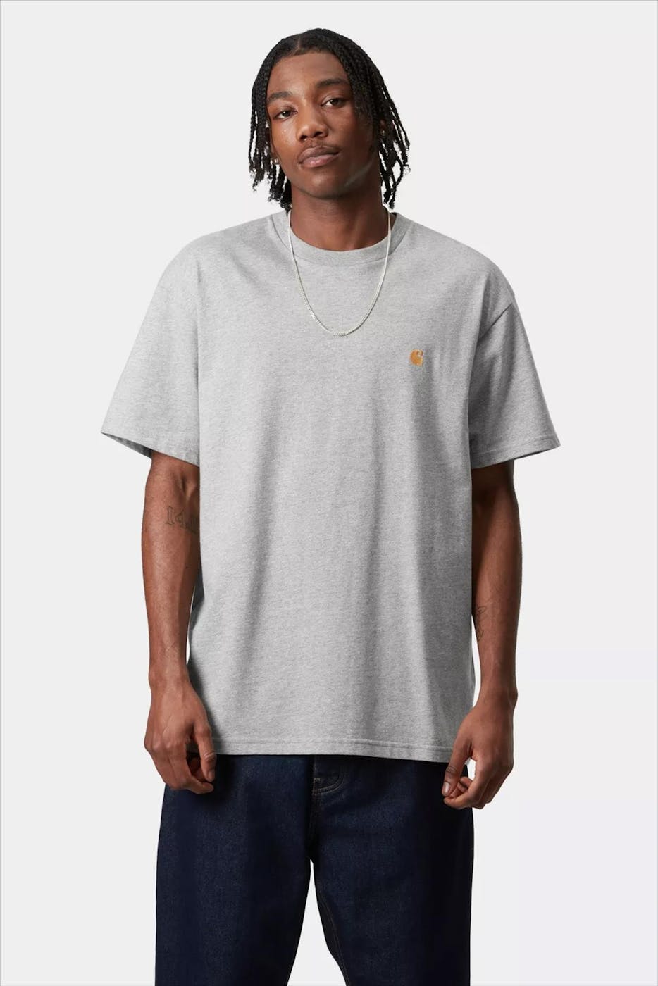 Carhartt WIP - Grijze Chase T-shirt
